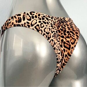 Victoria's Secret Swim NWT XL Leopard Ruched Back Sexy Itsy Bikini Bottom